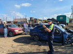 Сотрудники ГИБДД провели для слушателей автошкол мероприятие с выездом на арестплощадку